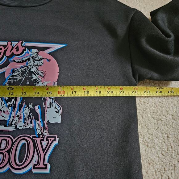 Coors Cowboy black crewneck oversized sweater Medium - Picture 4 of 6